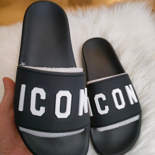 Replica Dsquared Slippers For Men #1216188 $48.00 USD for Wholesale