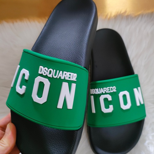 Replica Dsquared Slippers For Men #1216220 $48.00 USD for Wholesale