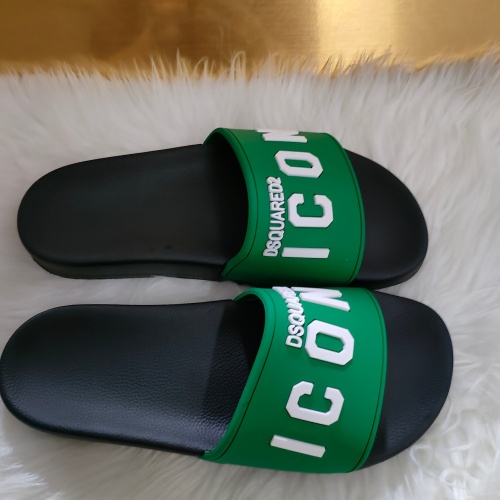 Replica Dsquared Slippers For Men #1216220 $48.00 USD for Wholesale