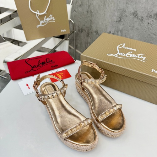 Replica Christian Louboutin Sandal For Women #1216881 $98.00 USD for Wholesale