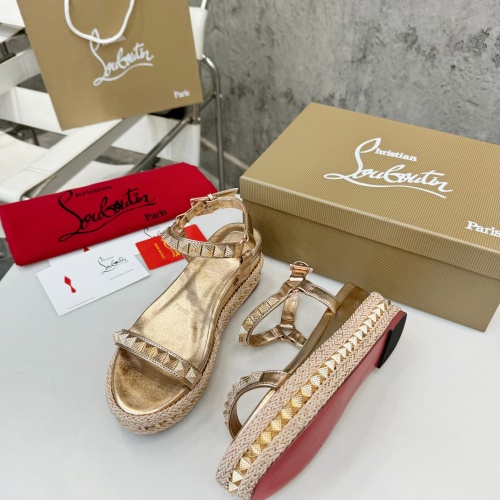 Replica Christian Louboutin Sandal For Women #1216881 $98.00 USD for Wholesale