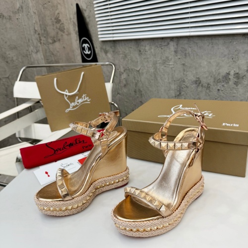 Replica Christian Louboutin Sandal For Women #1216882, $98.00 USD, [ITEM#1216882], Replica Christian Louboutin Sandal outlet from China