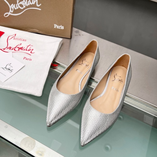 Replica Christian Louboutin Flat Shoes For Women #1217058 $102.00 USD for Wholesale