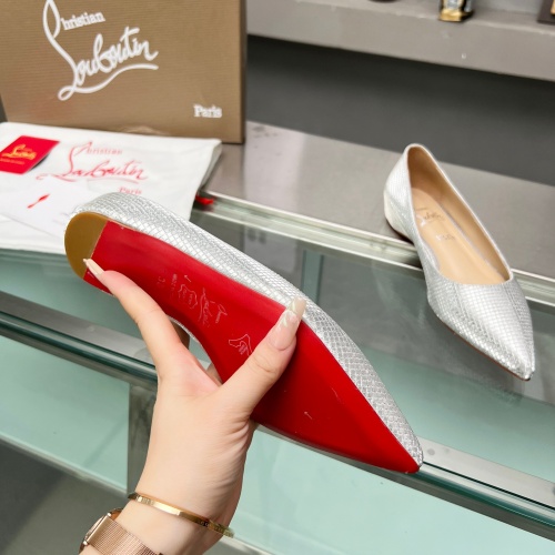 Replica Christian Louboutin Flat Shoes For Women #1217058 $102.00 USD for Wholesale