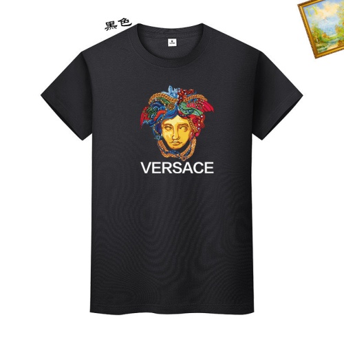 Replica Versace T-Shirts Short Sleeved For Unisex #1217689, $25.00 USD, [ITEM#1217689], Replica Versace T-Shirts outlet from China