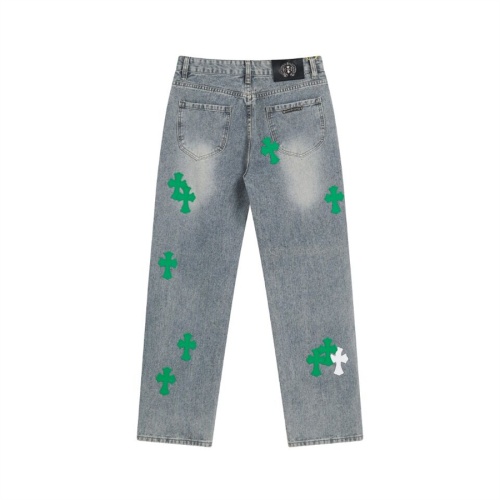 Replica Chrome Hearts Jeans For Men #1218179 $64.00 USD for Wholesale