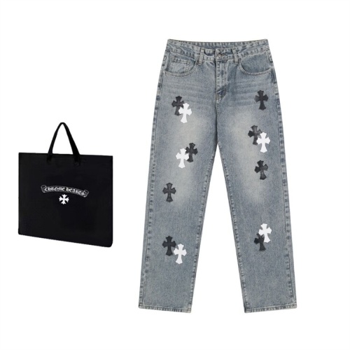 Replica Chrome Hearts Jeans For Men #1218181, $64.00 USD, [ITEM#1218181], Replica Chrome Hearts Jeans outlet from China