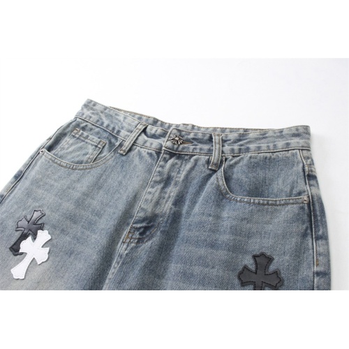 Replica Chrome Hearts Jeans For Men #1218181 $64.00 USD for Wholesale