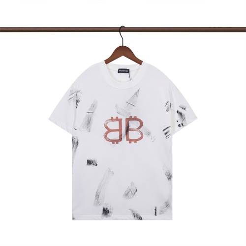 Replica Balenciaga T-Shirts Short Sleeved For Unisex #1218183, $32.00 USD, [ITEM#1218183], Replica Balenciaga T-Shirts outlet from China