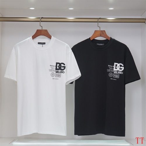 Replica Dolce & Gabbana D&G T-Shirts Short Sleeved For Unisex #1218273 $32.00 USD for Wholesale