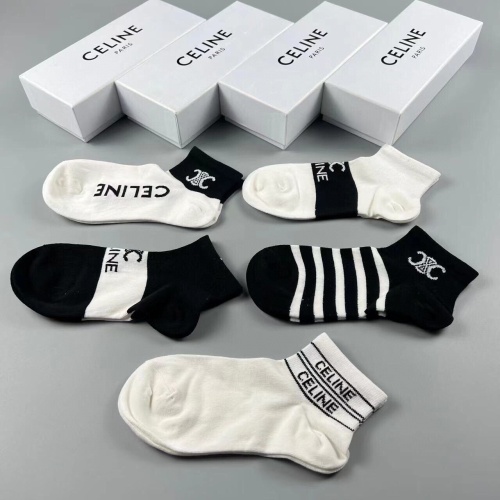 Replica Celine Socks For Women #1218710 $25.00 USD for Wholesale