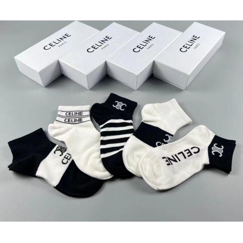 Replica Celine Socks For Women #1218710 $25.00 USD for Wholesale