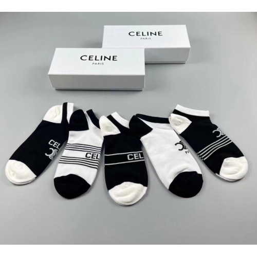 Replica Celine Socks For Women #1218711 $25.00 USD for Wholesale