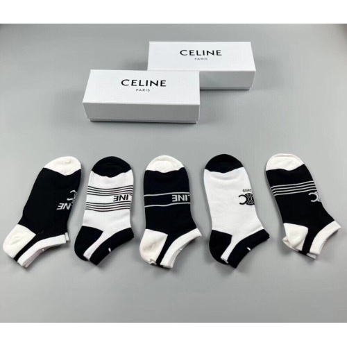 Replica Celine Socks For Women #1218711 $25.00 USD for Wholesale