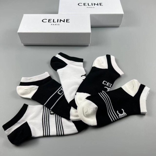 Replica Celine Socks For Women #1218711 $25.00 USD for Wholesale