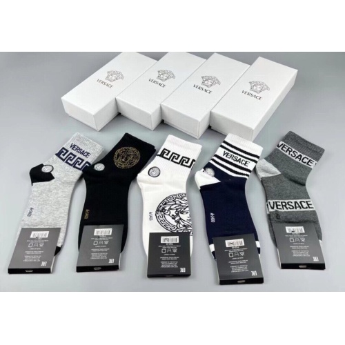 Replica Versace Socks For Men #1218729 $25.00 USD for Wholesale