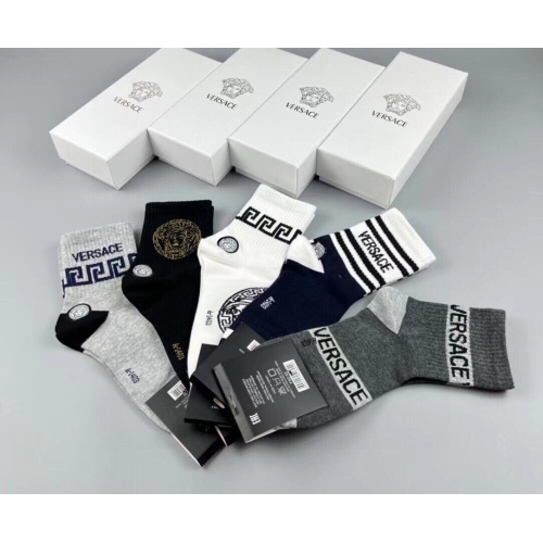 Replica Versace Socks For Men #1218729 $25.00 USD for Wholesale