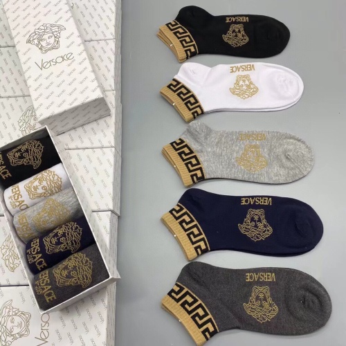 Replica Versace Socks For Men #1218759 $25.00 USD for Wholesale