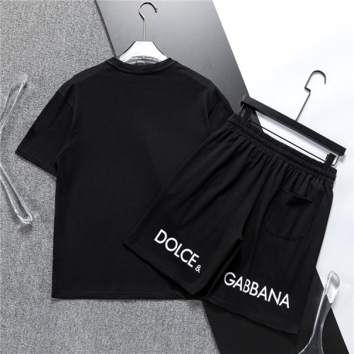 Replica Dolce & Gabbana D&G Tracksuits Short Sleeved For Men #1218834 $48.00 USD for Wholesale