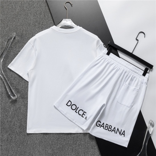 Replica Dolce & Gabbana D&G Tracksuits Short Sleeved For Men #1218839 $48.00 USD for Wholesale