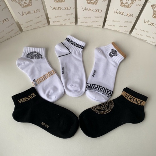 Replica Versace Socks #1218847 $25.00 USD for Wholesale