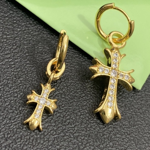 Replica Chrome Hearts Earrings For Women #1219236, $25.00 USD, [ITEM#1219236], Replica Chrome Hearts Earrings outlet from China