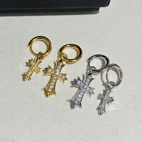 Replica Chrome Hearts Earrings For Women #1219357 $42.00 USD for Wholesale