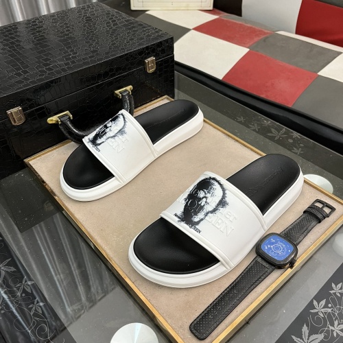 Replica Alexander McQueen Slippers For Men #1220130 $48.00 USD for Wholesale