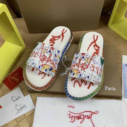 Replica Christian Louboutin CL Slippers For Men #1220165, $72.00 USD, [ITEM#1220165], Replica Christian Louboutin CL Slippers outlet from China