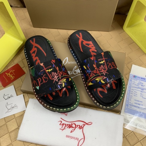 Replica Christian Louboutin CL Slippers For Men #1220166 $72.00 USD for Wholesale