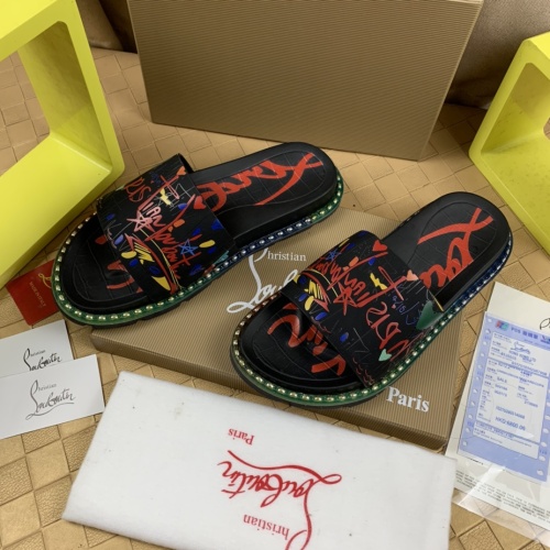 Replica Christian Louboutin CL Slippers For Men #1220166 $72.00 USD for Wholesale