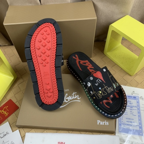 Replica Christian Louboutin CL Slippers For Men #1220168 $72.00 USD for Wholesale