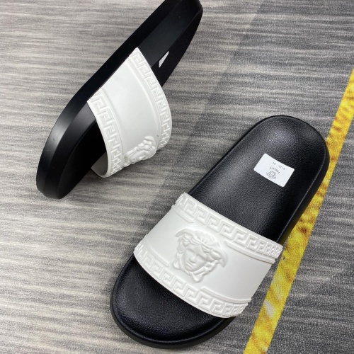 Replica Versace Slippers For Men #1220268 $45.00 USD for Wholesale