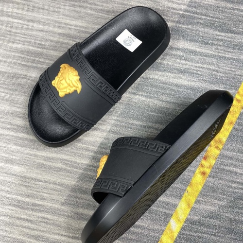 Replica Versace Slippers For Men #1220274 $45.00 USD for Wholesale