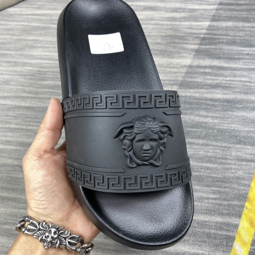 Replica Versace Slippers For Men #1220278 $45.00 USD for Wholesale