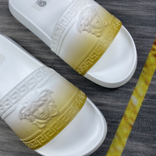 Replica Versace Slippers For Men #1220283 $45.00 USD for Wholesale