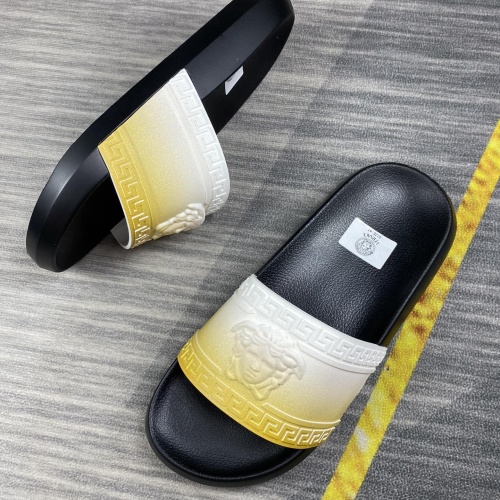 Replica Versace Slippers For Men #1220284 $45.00 USD for Wholesale