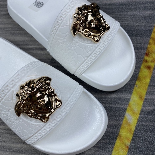 Replica Versace Slippers For Men #1220285 $45.00 USD for Wholesale