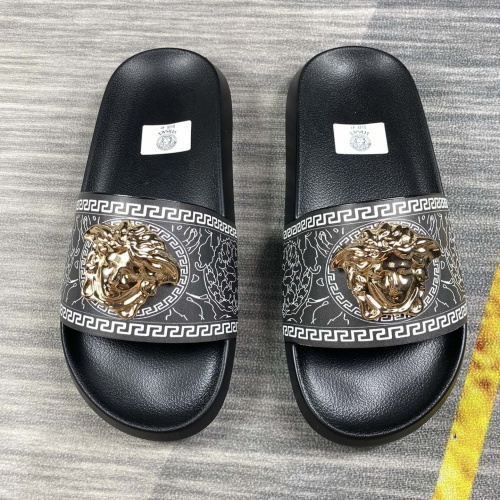 Replica Versace Slippers For Men #1220288, $45.00 USD, [ITEM#1220288], Replica Versace Slippers outlet from China