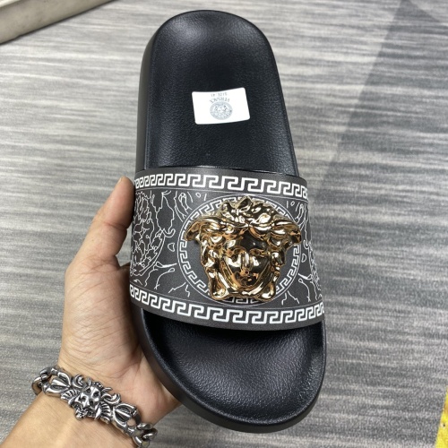 Replica Versace Slippers For Men #1220288 $45.00 USD for Wholesale