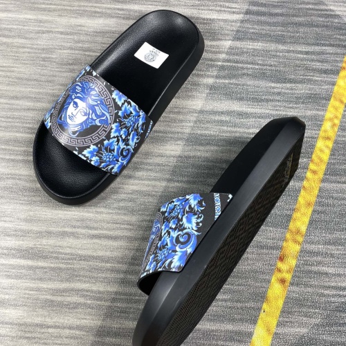 Replica Versace Slippers For Men #1220289 $45.00 USD for Wholesale