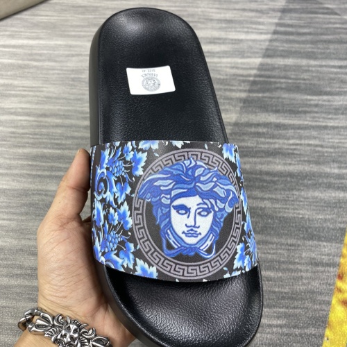 Replica Versace Slippers For Men #1220289 $45.00 USD for Wholesale