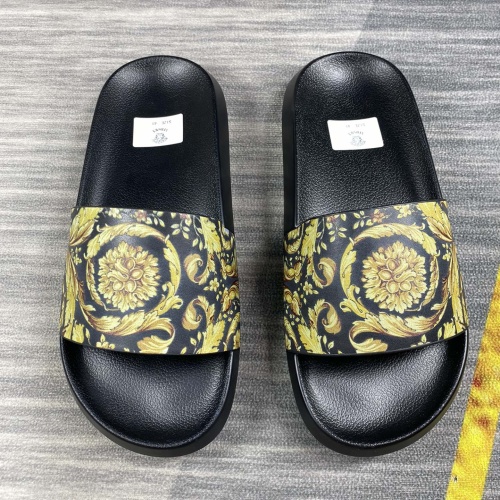 Replica Versace Slippers For Men #1220292, $45.00 USD, [ITEM#1220292], Replica Versace Slippers outlet from China