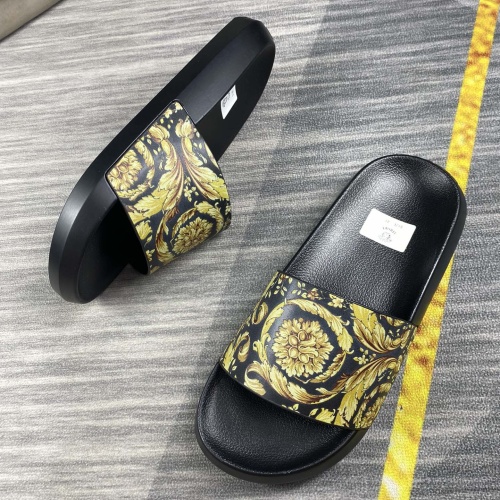 Replica Versace Slippers For Men #1220292 $45.00 USD for Wholesale