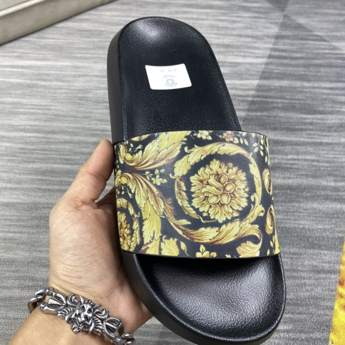 Replica Versace Slippers For Men #1220292 $45.00 USD for Wholesale