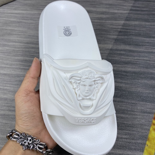 Replica Versace Slippers For Men #1220293 $45.00 USD for Wholesale