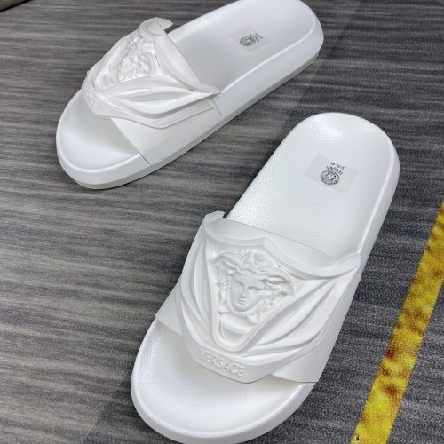 Replica Versace Slippers For Men #1220293 $45.00 USD for Wholesale