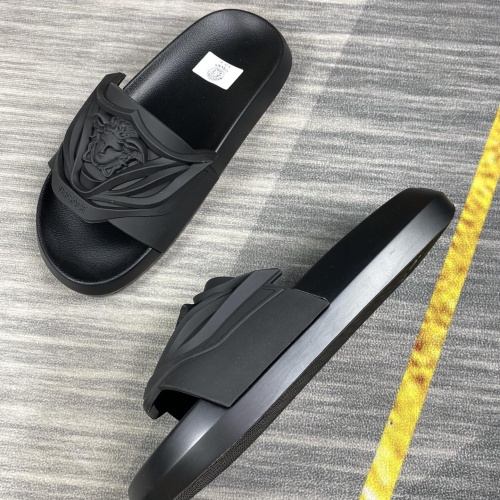 Replica Versace Slippers For Men #1220294 $45.00 USD for Wholesale