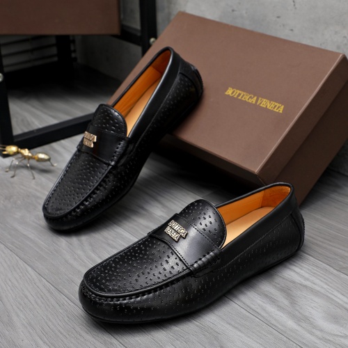 Replica Bottega Veneta BV Leather Shoes For Men #1220520 $80.00 USD for Wholesale