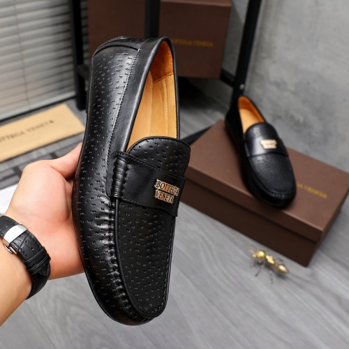 Replica Bottega Veneta BV Leather Shoes For Men #1220520 $80.00 USD for Wholesale